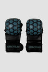 Hercules Fight Gear MMA Eldiveni - Desenli Siyah Mavi - Grappling, BJJ, Cage Fighting - Hercules
