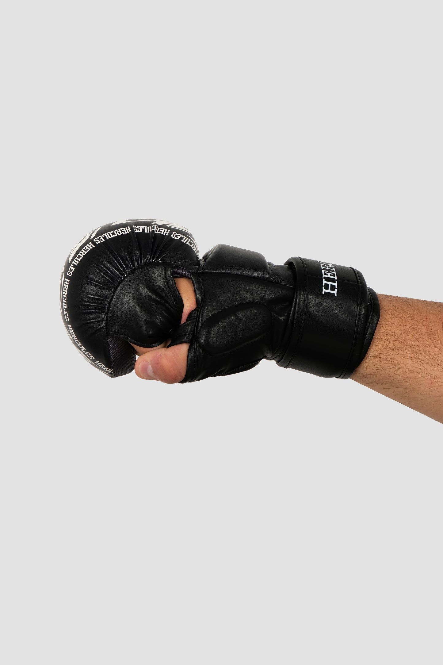 Hercules Fight Gear MMA Eldiveni - Grafiti Desenli Siyah-Beyaz - Grappling, BJJ, Cage Fighting - Hercules