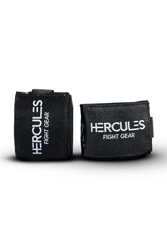 Profesyonel Siyah Baskılı Boks Bandajı - Hercules