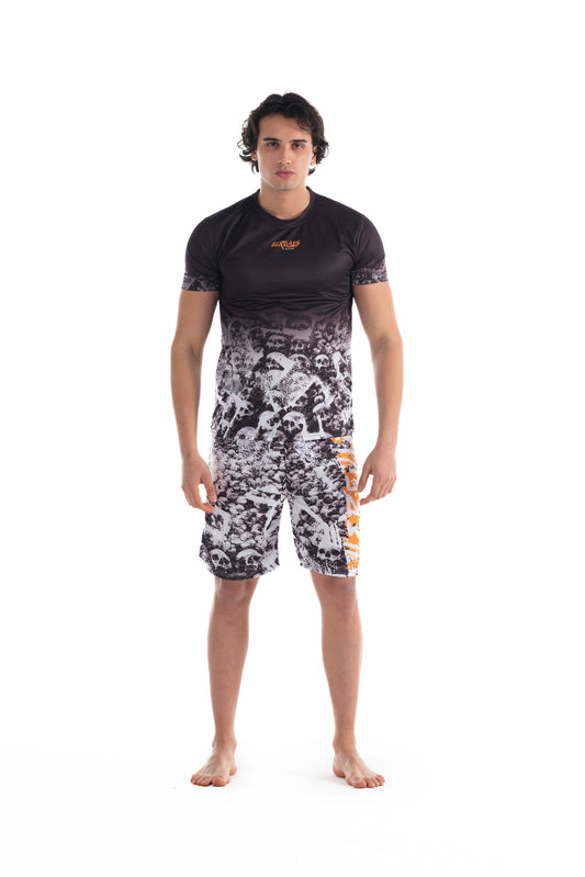 Siyah Gradient Unisex Profesyonel Tişört Ve Şort Takımı