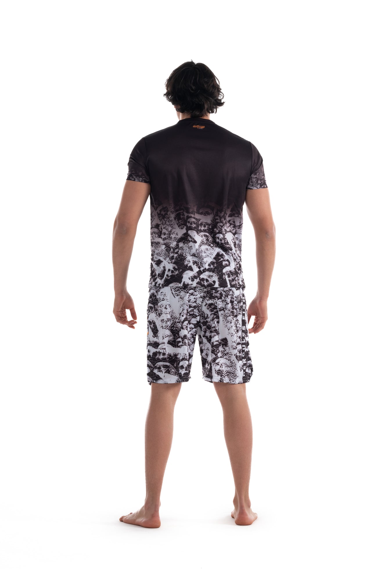 Siyah Gradient Unisex Profesyonel Tişört Ve Şort Takımı