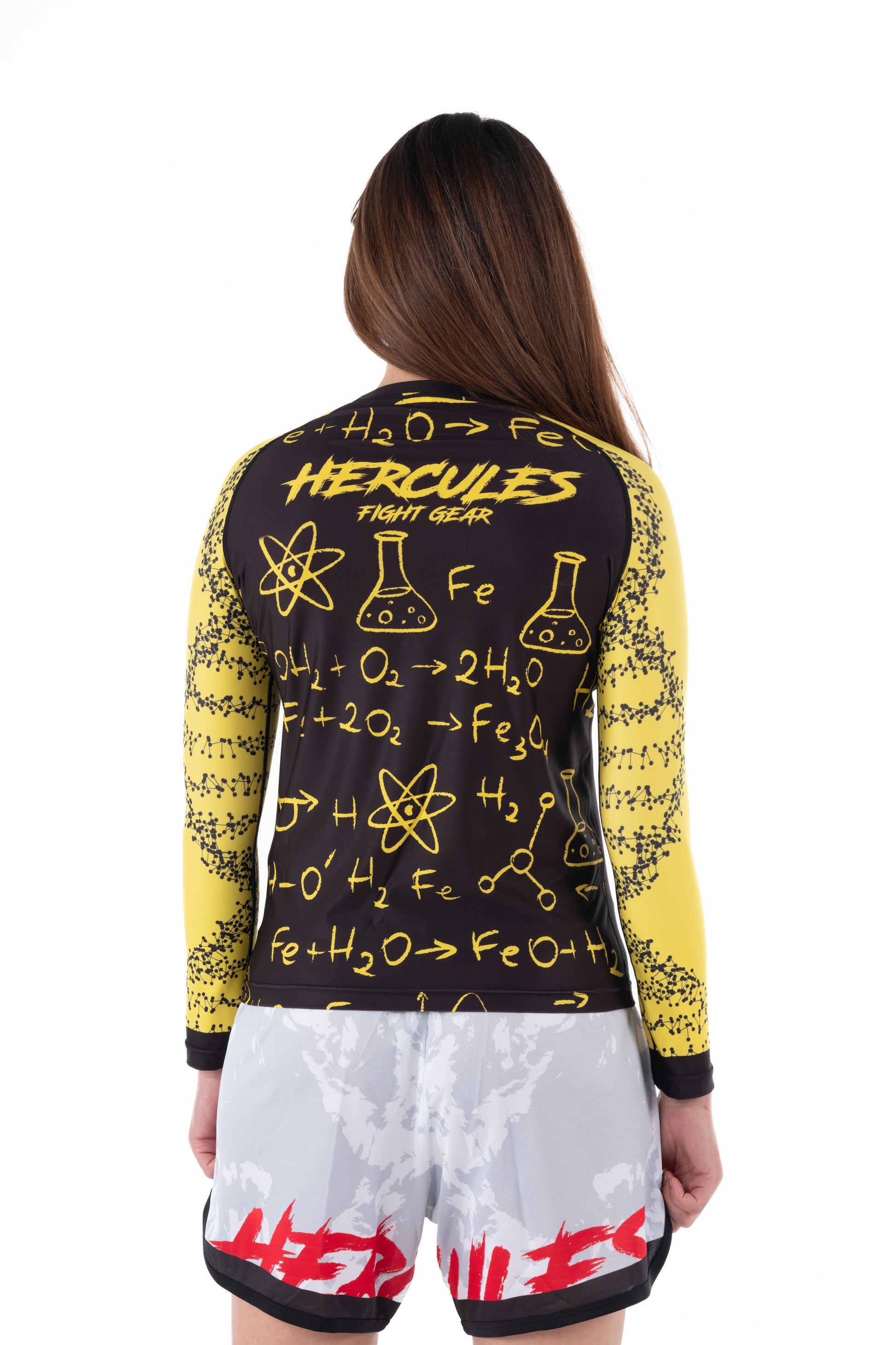 Kadın Uzun Kollu Rashguard – Sarı | MMA ve Antrenmanlar İçin - Hercules