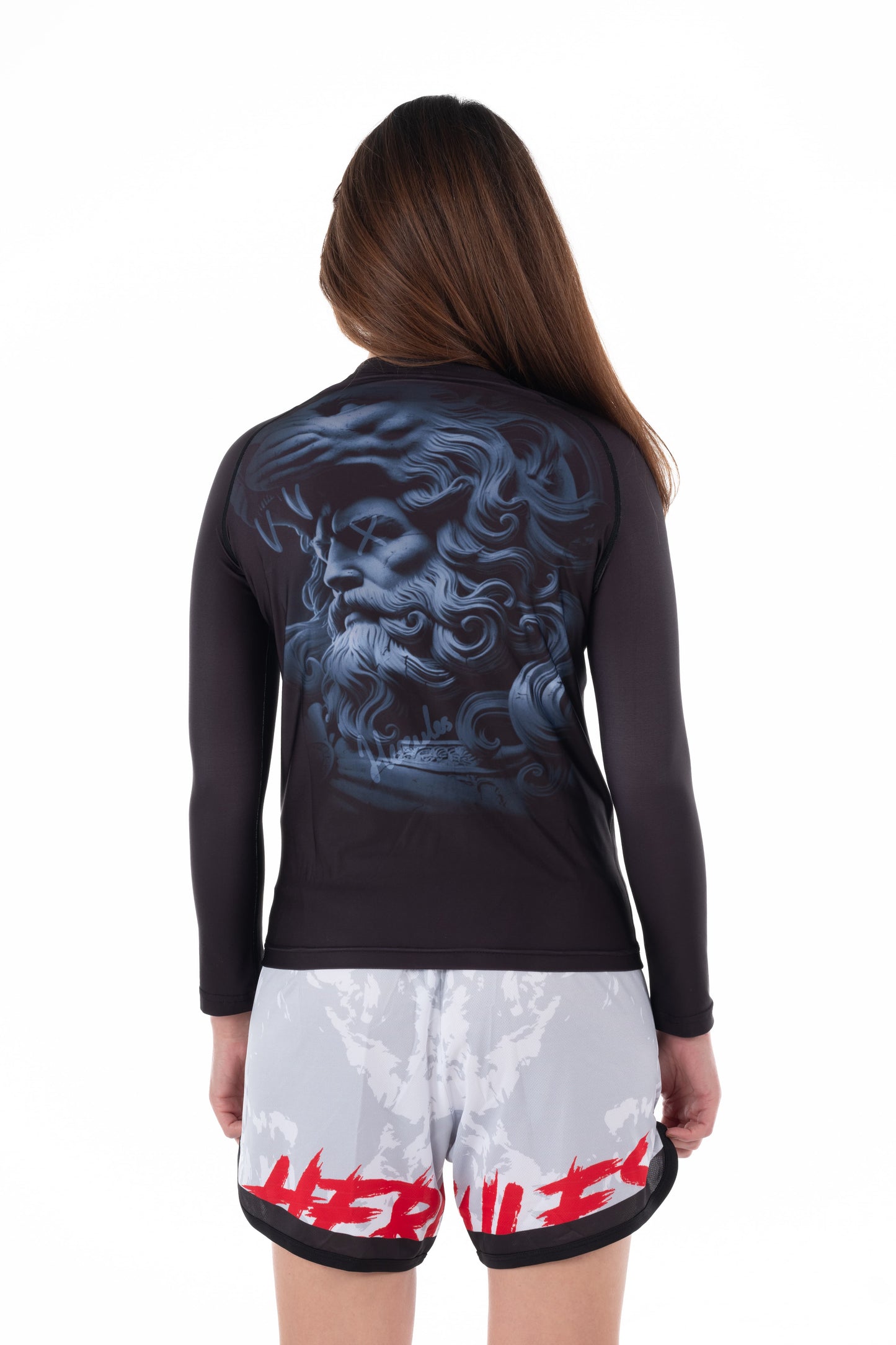 Kadın Uzun Kollu Rashguard – Siyah | MMA ve Antrenmanlar İçin - Hercules