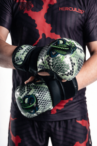 Hercules Yılan Desenli Yeşil MMA Eldiveni
