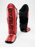 Hercules AIGIS 1.2 Kırmızı Çiçek Desenli Kaval Koruyucu | Shin Guard