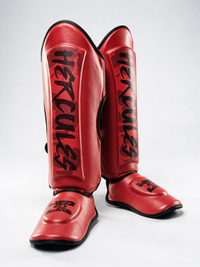 Hercules AIGIS 1.2 Kırmızı Çiçek Desenli Kaval Koruyucu | Shin Guard