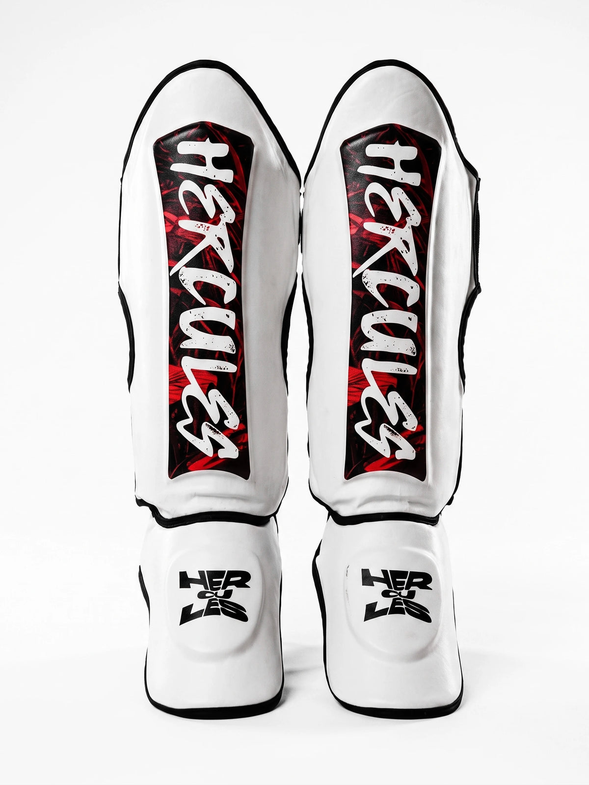 Hercules AIGIS 1.4 Beyaz Kırmızı Desenli Kaval Koruyucu | Shin Guard