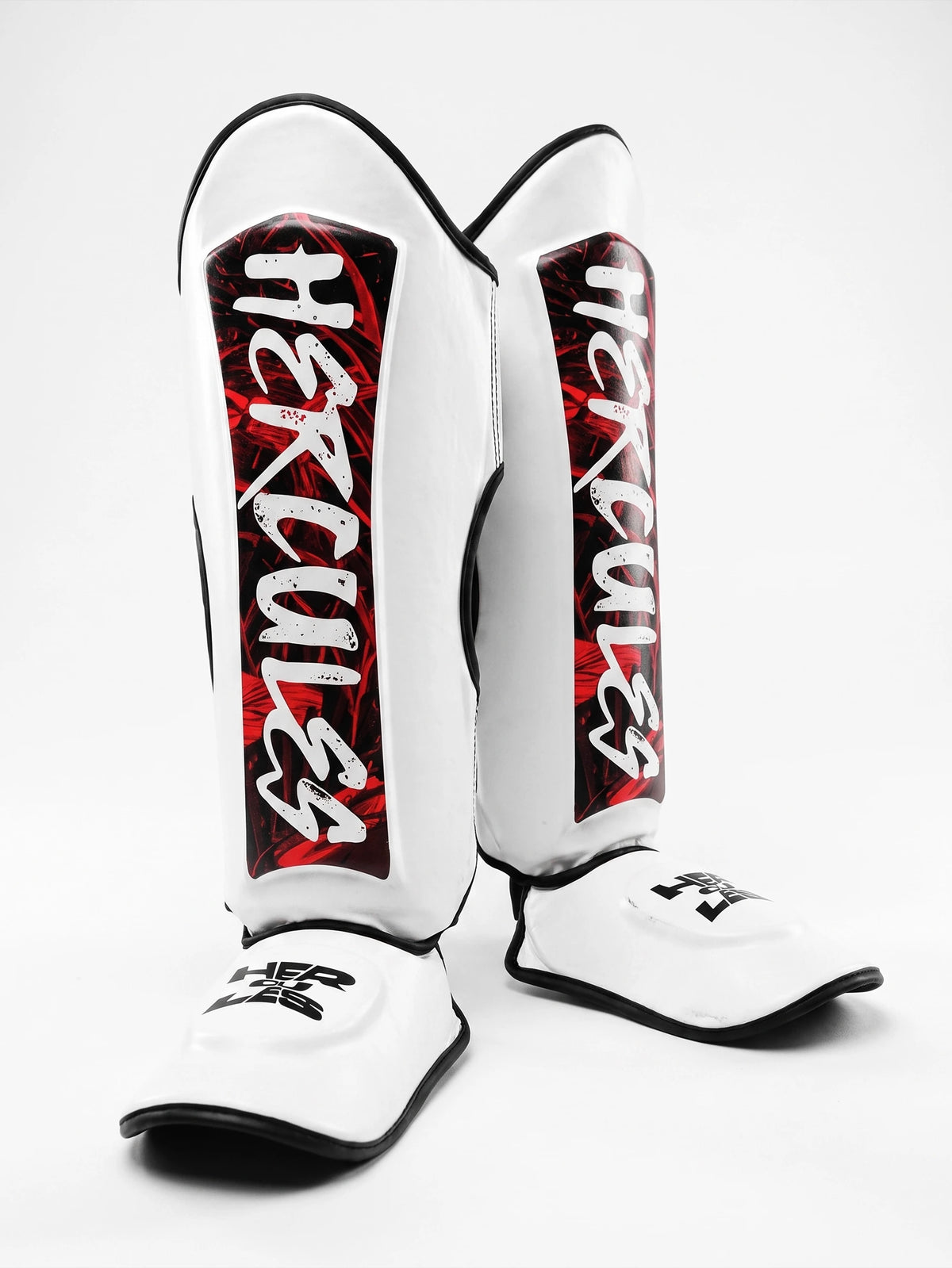 Hercules AIGIS 1.4 Beyaz Kırmızı Desenli Kaval Koruyucu | Shin Guard