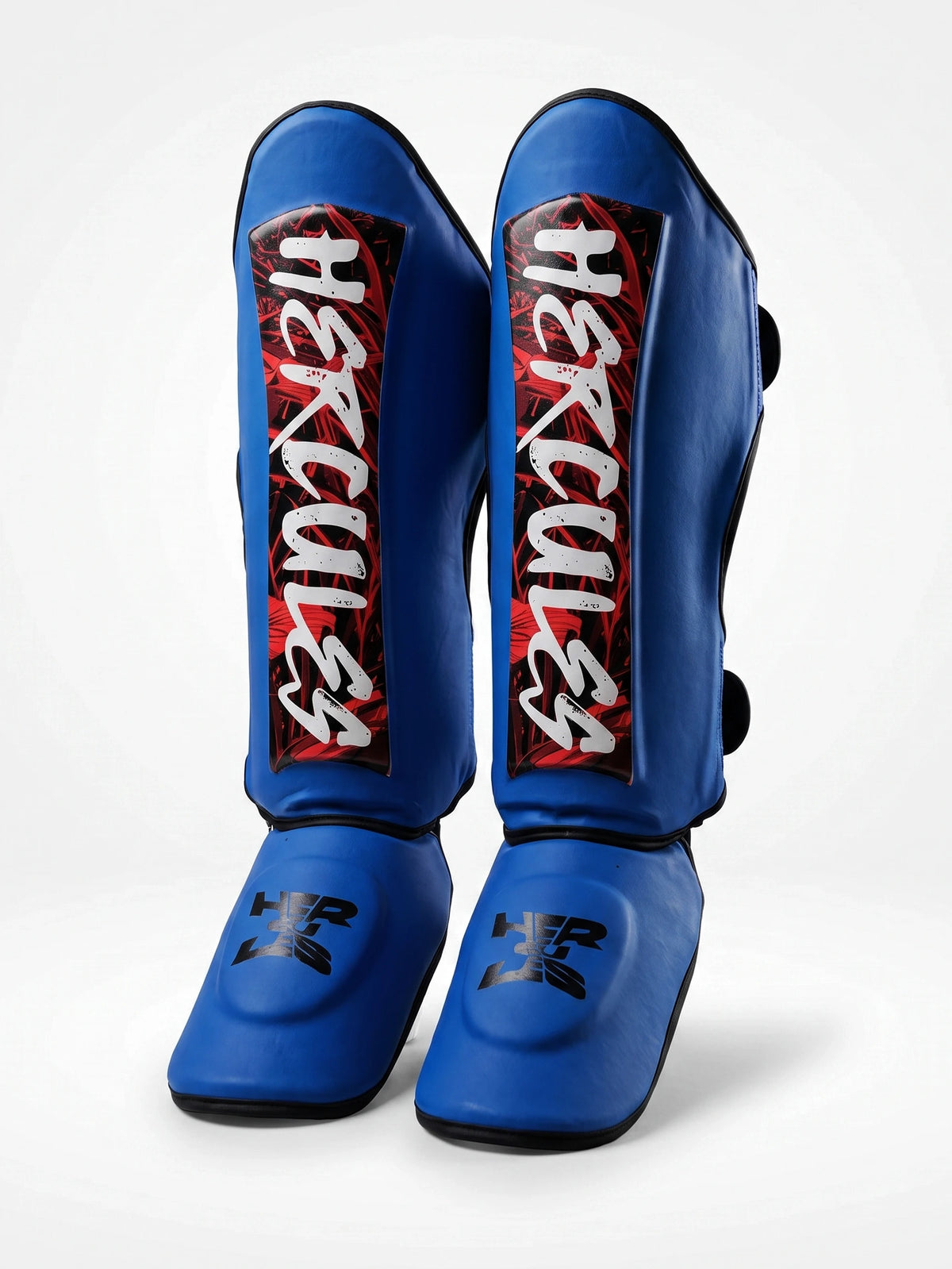 Hercules AIGIS 1.4 Mavi Kırmızı Desenli Kaval Koruyucu | Shin Guard