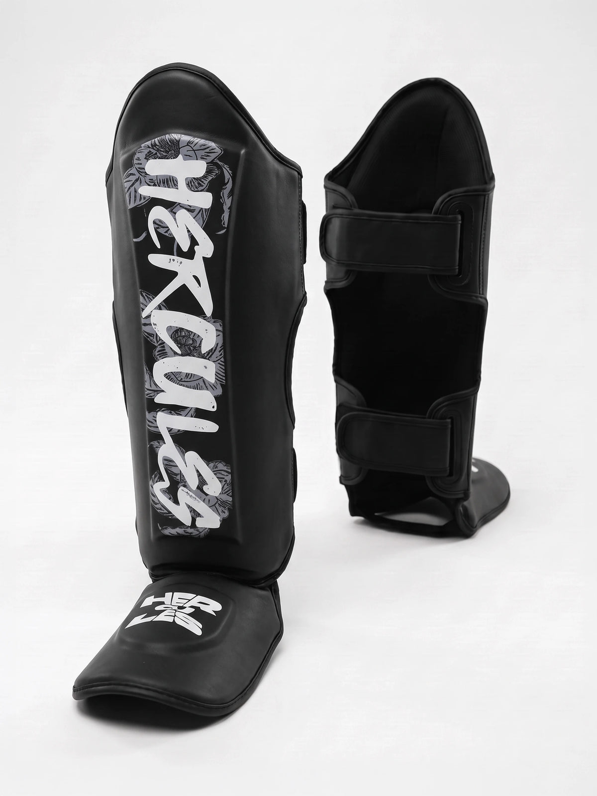 Hercules AIGIS 1.2 Siyah Çiçek Desenli Kaval Koruyucu | Shin Guard