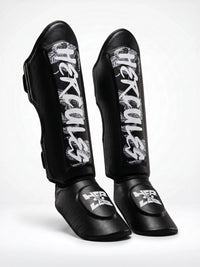 Hercules AIGIS 1.2 Siyah Çiçek Desenli Kaval Koruyucu | Shin Guard