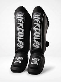 Hercules AIGIS 1.2 Siyah Çiçek Desenli Kaval Koruyucu | Shin Guard