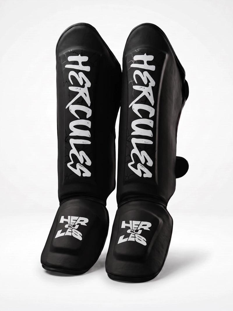 Hercules AIGIS 1.3 Siyah Şimşek Desenli Kaval Koruyucu | Shin Guard