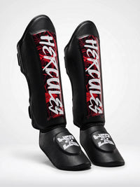 Hercules AIGIS 1.4 Siyah Kırmızı Desenli Kaval Koruyucu | Shin Guard
