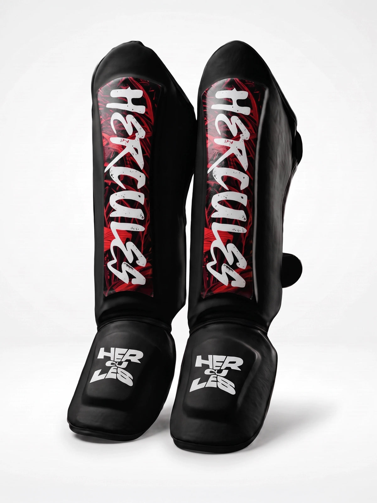 Hercules AIGIS 1.4 Siyah Kırmızı Desenli Kaval Koruyucu | Shin Guard