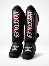 Hercules AIGIS 1.4 Siyah Kırmızı Desenli Kaval Koruyucu | Shin Guard