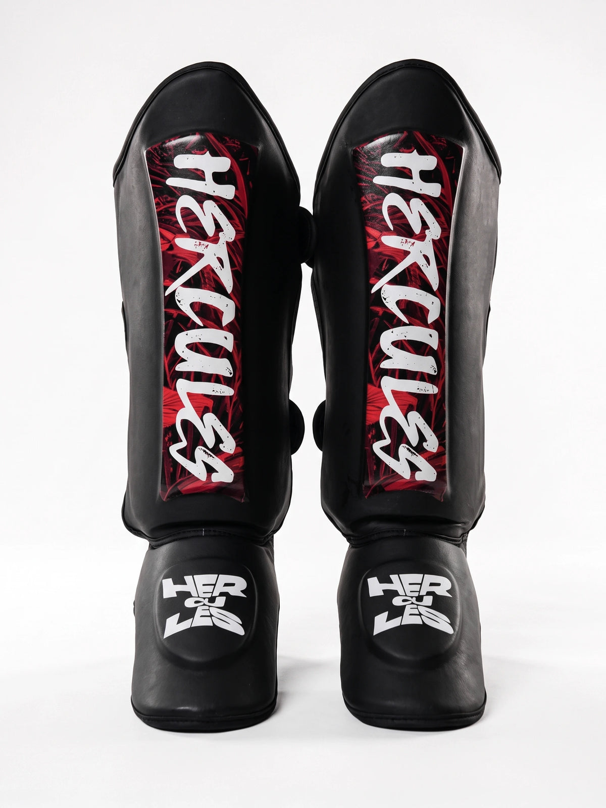 Hercules AIGIS 1.4 Siyah Kırmızı Desenli Kaval Koruyucu | Shin Guard