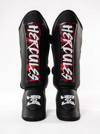Hercules AIGIS 1.4 Siyah Kırmızı Desenli Kaval Koruyucu | Shin Guard