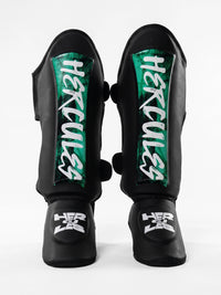 Hercules AIGIS 1.5 Siyah Yeşil Desenli Kaval Koruyucu | Shin Guard