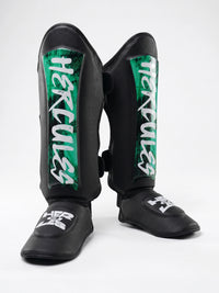 Hercules AIGIS 1.5 Siyah Yeşil Desenli Kaval Koruyucu | Shin Guard