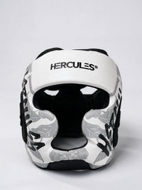 Hercules Fight Gear Kafa Koruyucu - Beyaz Çiçek Desenli - Boks, MMA, Kickboks