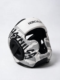 Hercules Fight Gear Kafa Koruyucu - Beyaz Çiçek Desenli - Boks, MMA, Kickboks