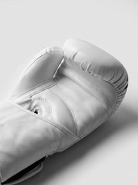 Hercules Beyaz Siyah Profesyonel Boks ve Kickboks Eldiveni