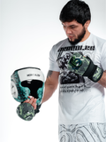 Hercules Fight Gear Kafa Koruyucu - Turkuaz Beyaz - Boks, MMA, Kickboks