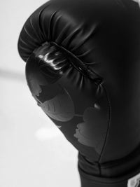 Hercules Fight Gear EVO 1.8 Siyah Çiçek Desenli Profesyonel Boks ve Kickboks Eldiveni