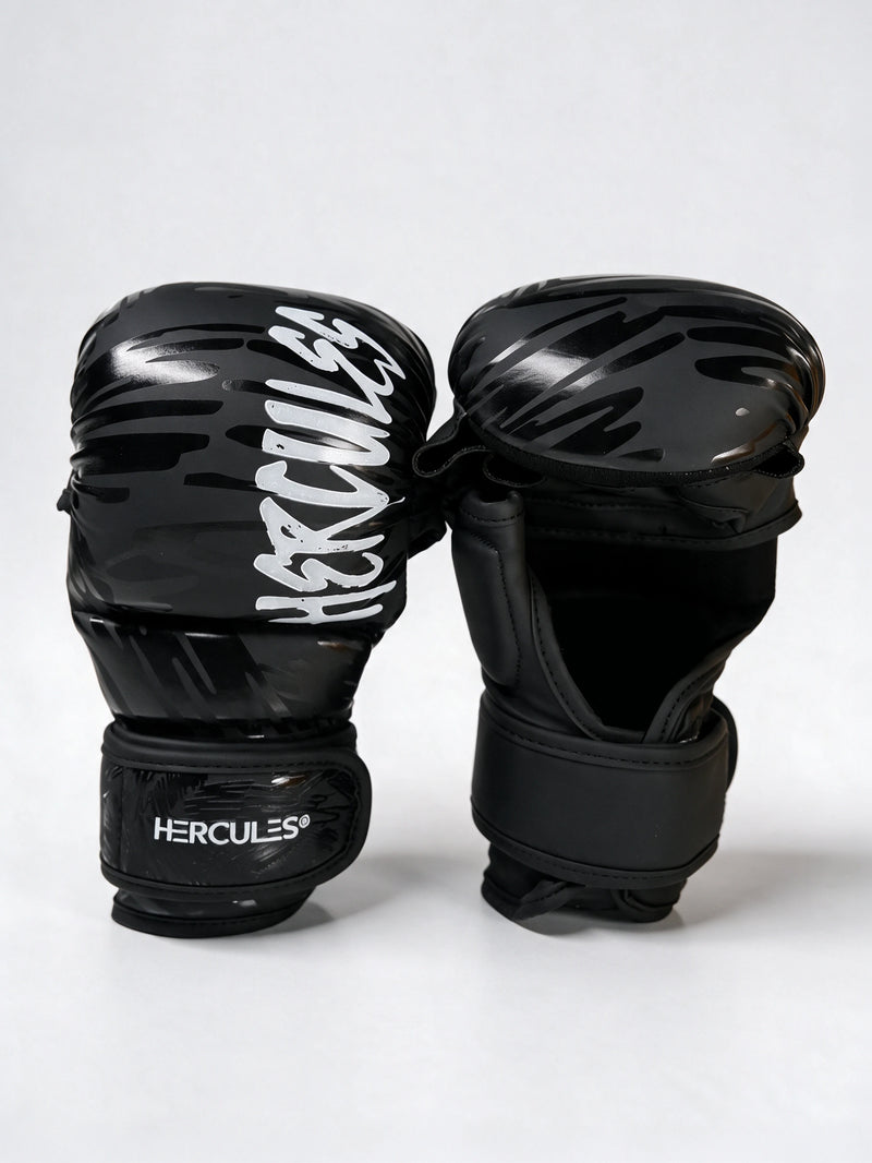 Hercules FIGHT IQ 1.2 Siyah Zebra Desenli MMA Eldiveni