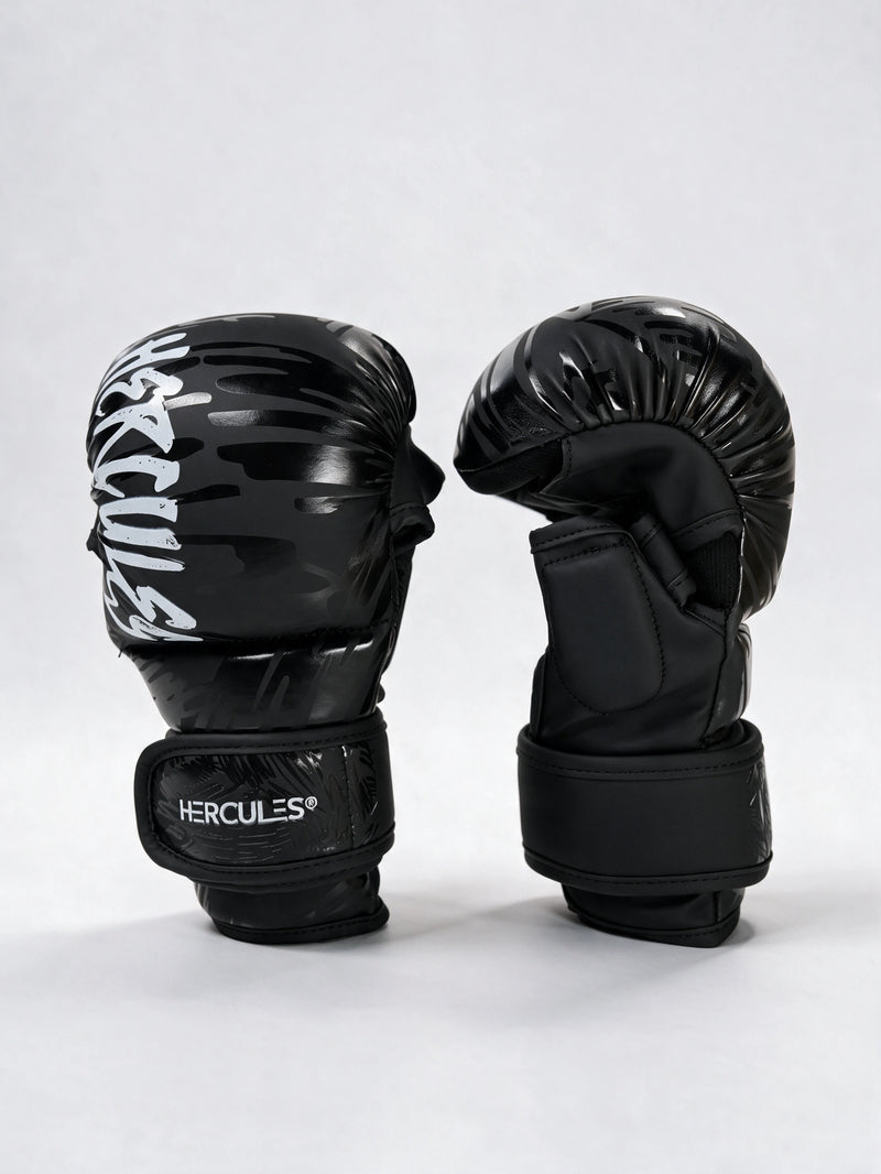 Hercules FIGHT IQ 1.2 Siyah Zebra Desenli MMA Eldiveni