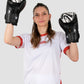 Hercules Fight Gear Desenli Siyah Beyaz Boks, Kickboks Eldiveni - Profesyonel Antrenman İçin - Hercules