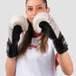 Hercules Fight Gear Desenli Bej Siyah Boks, Kickboks Eldiveni - Profesyonel Antrenman İçin - Hercules