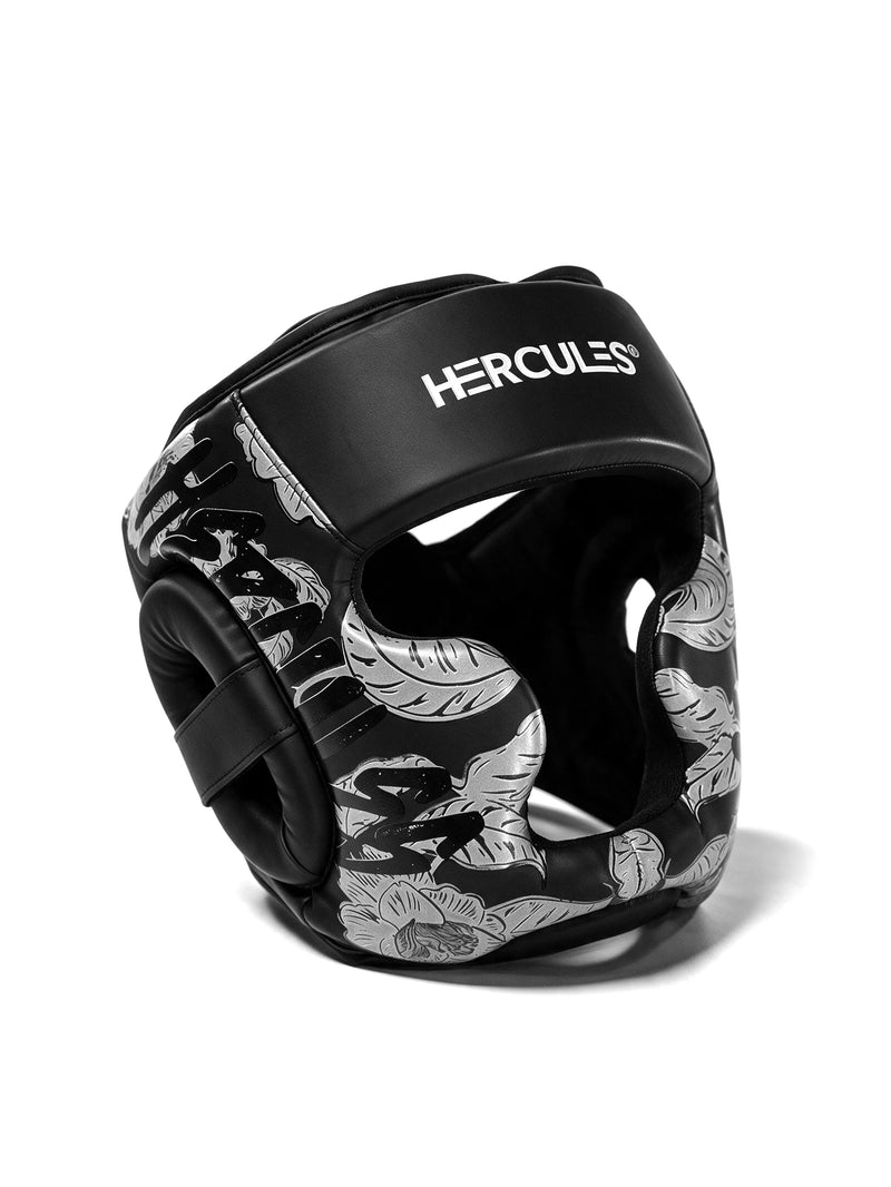 Hercules KORX 1.4 Siyah Çiçek Desenli Kafa Koruyucu