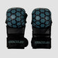 Hercules Fight Gear MMA Eldiveni - Desenli Siyah Mavi - Grappling, BJJ, Cage Fighting - Hercules