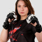 Hercules Fight Gear MMA Eldiveni - Ejderha Desenli Siyah-Beyaz - Grappling, BJJ, Cage Fighting - Hercules