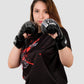 Hercules Fight Gear MMA Eldiveni - Aslan Desenli Siyah - Grappling, BJJ, Cage Fighting - Hercules