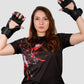 Hercules Fight Gear MMA Eldiveni - Aslan Desenli Siyah - Grappling, BJJ, Cage Fighting - Hercules