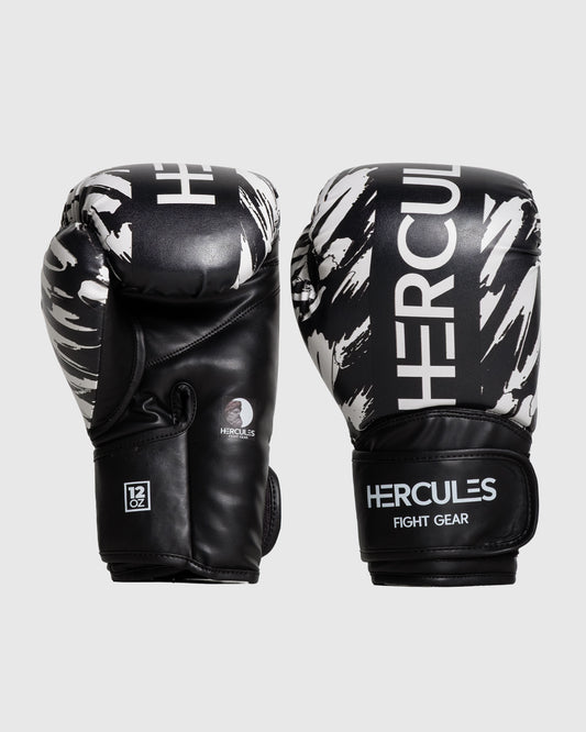 Hercules Fight Gear Profesyonel Siyah Boks Eldiveni - Hercules