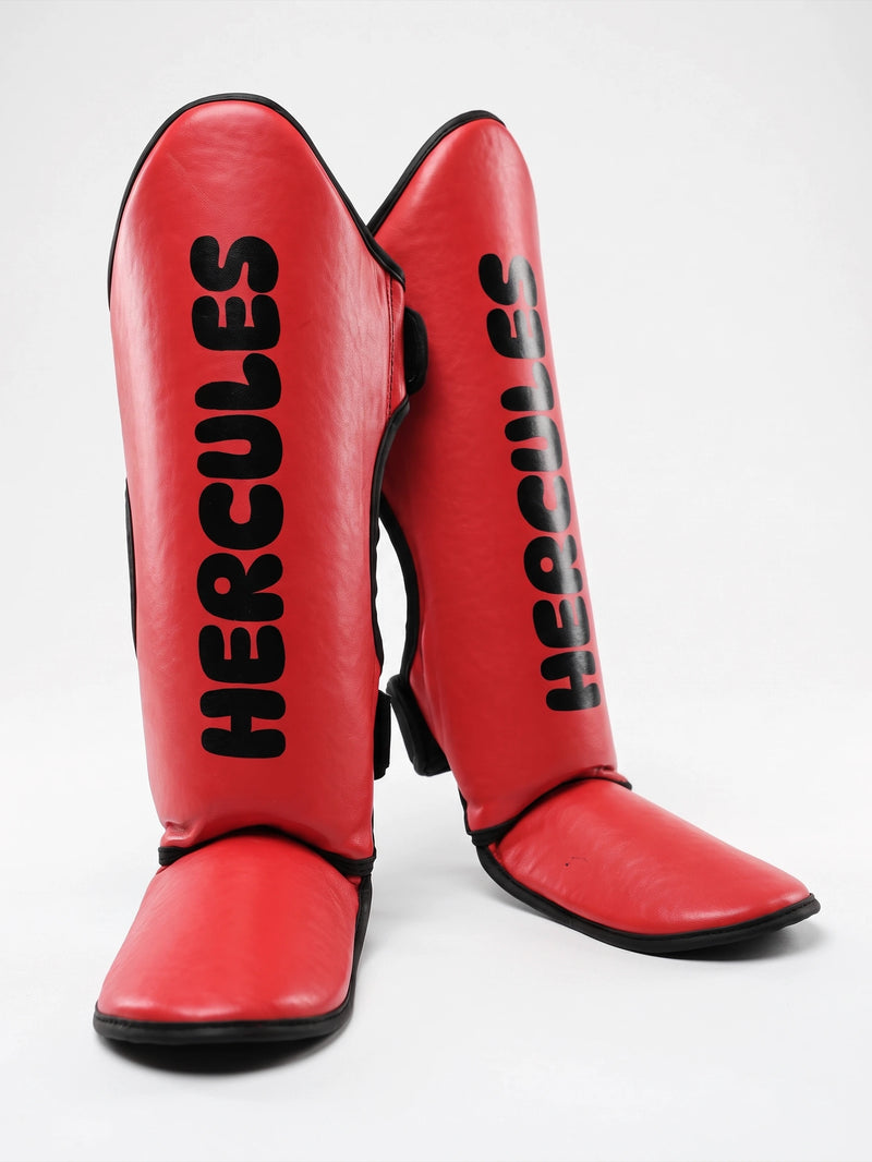 Hercules Çocuk Kırmızı Kaval Koruyucu | Shin Guard