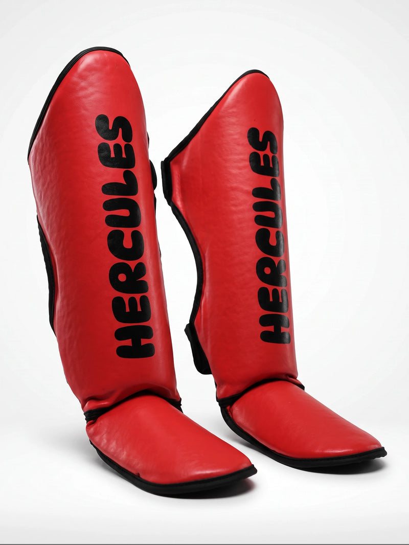 Hercules Çocuk Kırmızı Kaval Koruyucu | Shin Guard