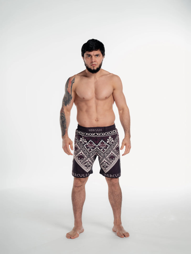 Kahverengi Desenli MMA & Muay Thai Dövüş Şortu – Fitness & Spor Antrenman