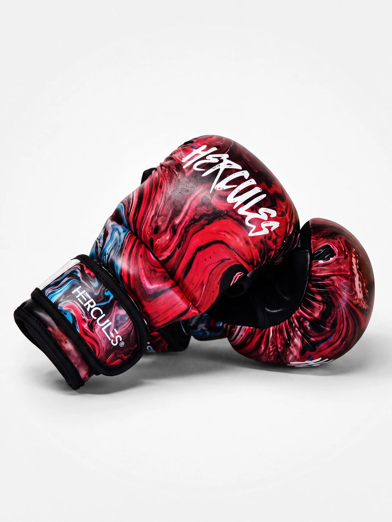 Hercules Kırmızı Desenli MMA Eldiveni