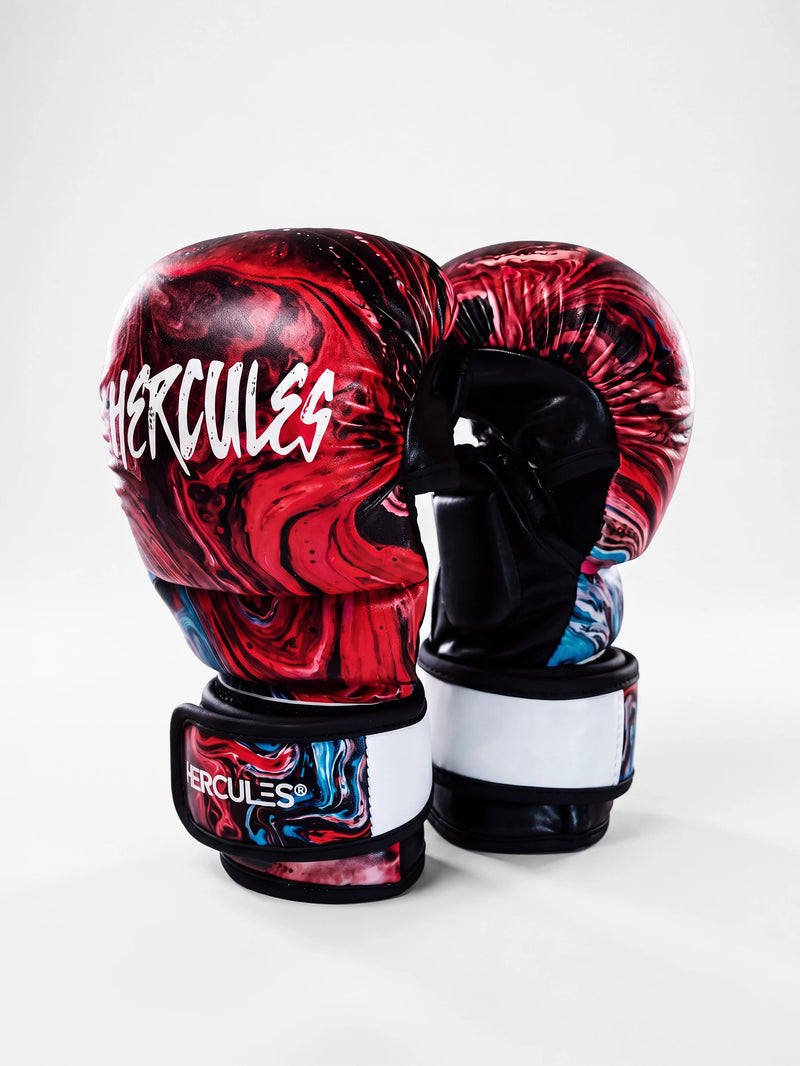 Hercules Kırmızı Desenli MMA Eldiveni