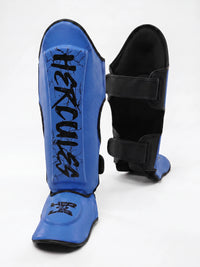 Hercules Mavi - Şimşek Desenli Kaval Koruyucu | Shin Guard