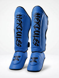 Hercules Mavi - Şimşek Desenli Kaval Koruyucu | Shin Guard