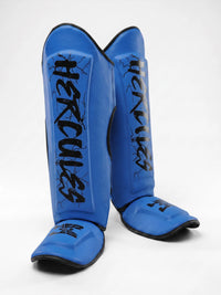 Hercules Mavi - Şimşek Desenli Kaval Koruyucu | Shin Guard