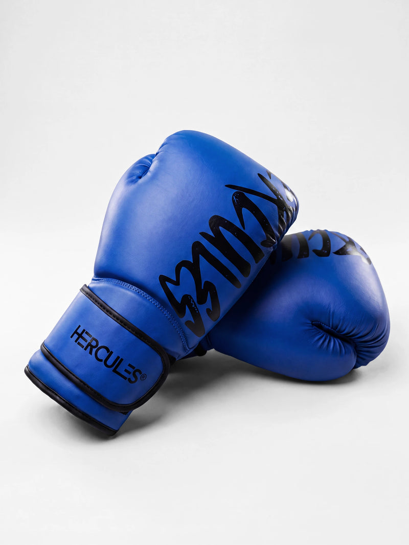 Hercules Mavi Profesyonel Boks ve Kickboks Eldiveni
