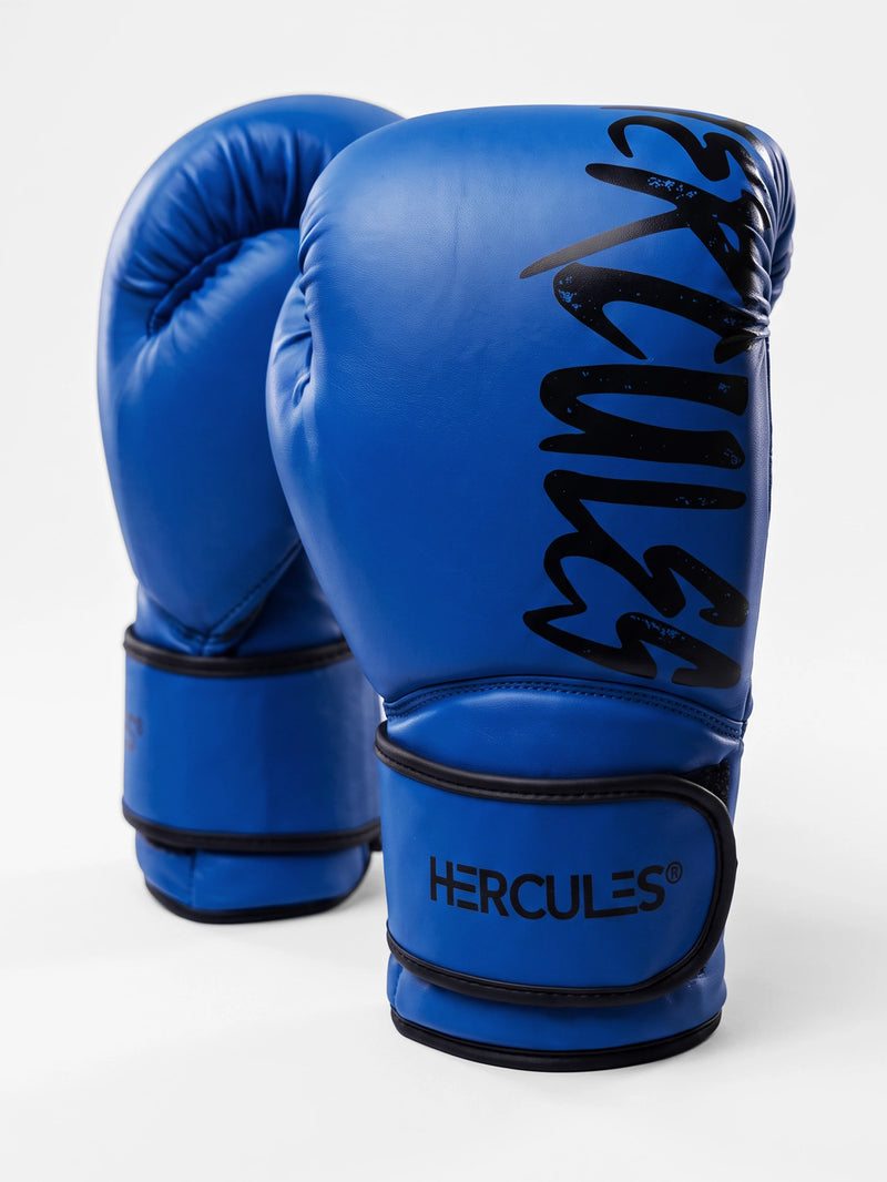 Hercules Mavi Profesyonel Boks ve Kickboks Eldiveni