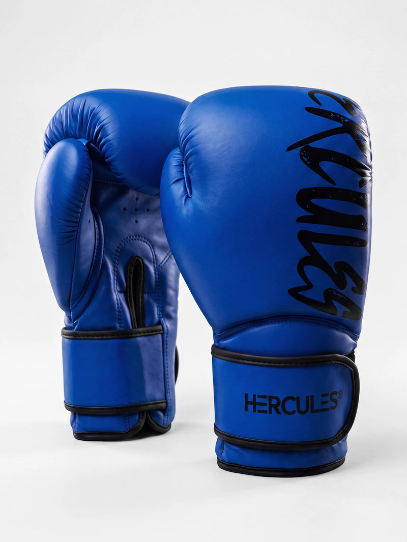 Hercules Mavi Profesyonel Boks ve Kickboks Eldiveni